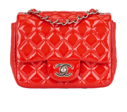Mini Square Classic Flap, Patent, Red, 19050559(2014), DB, 2*